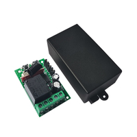 Télécommande sans fil 1CH 433MHz avec 2 boutons DC12V 1 canal relais RF commutateur émetteur récepteur Code fixe