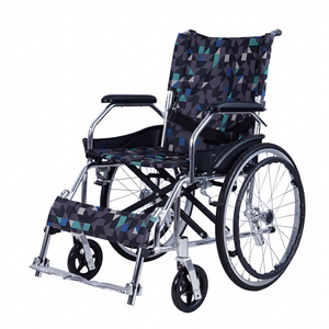 KS Lightweight Foldable Aluminum Alloy Manual Wheelchair For Elderly And Stroke Patients With No <b>Inflation</b> Required - Product Image 1