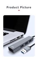 CHB011 PC USB Hub con 3 puertos y 100MBPS Ethernet 3 puertos DM para PC en stock