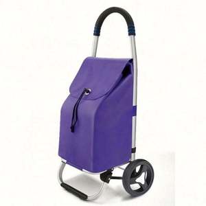 Carrito de Compras Plegable de Aleación de Aluminio, Reutilizable, con Bolsa Impermeable de Oxford 600D para Comestibles - Product Image 2