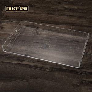 Bandeja de plexiglás acrílico personalizada fácil de limpiar transparente de clase alta al por mayor bandeja de carta de papel Acrílico - Product Image 4
