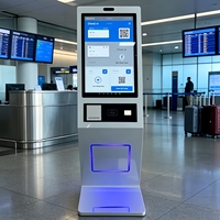 Kiosco de Autoservicio de 24 Pulgadas con Sistema Operativo Android, Cámara QR, Terminal RFID, Pantalla de Escritorio con Windows para Restaurantes y Tiendas Minoristas