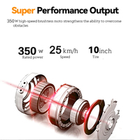 Precio al por mayor Elektro Roller 25 km/h Zhejiang 36V Litio 10 pulgadas Rueda Monopatino Elettric