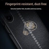 Pour Laudtec Sjk863 étui de téléphone en cuir Grain Simple coque mince anti-empreintes digitales et anti-rayures respectueux de la peau pour Samsung A16