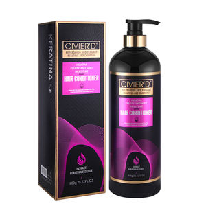 Venta al por mayor de queratina orgánica, champú y acondicionador a base de hierbas nutritivo y reparador de la caspa dañada, champú esponjoso, traje para el cuidado del cabello - Product Image 5