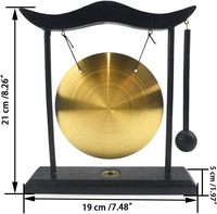 Wholesale 20CM Brass Gong Cymbals Desktop Instrument for Sound Meditation