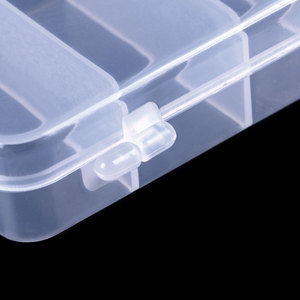 Boîte transparente en plastique pour la pêche, accessoire de <span class=keywords><strong>leurre</strong></span> pour attraper des poissons, couche unique, 1 pièce - Product Image 2