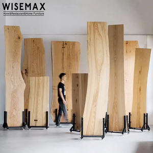 WISEMAX Home restaurant dessus de table en <span class=keywords><strong>bois</strong></span> vintage irrégulier en <span class=keywords><strong>bois</strong></span> massif naturel dalle de <span class=keywords><strong>bois</strong></span> à bord vif <span class=keywords><strong>pour</strong></span> <span class=keywords><strong>comptoir</strong></span> de table à manger - Product Image 1