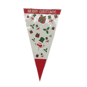 Sacs à fermeture éclair en PE durables personnalisés avec motif de Noël, recyclables pour les cadeaux, les collations, les fruits secs, 100 par paquet - Product Image 4