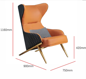 <span class=keywords><strong>Fauteuil</strong></span> <span class=keywords><strong>inclinable</strong></span> de luxe en métal pour salon et bureau, style nordique européen moderne - Product Image 5