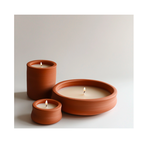 Handcrafted Terracotta Candle <b>Holder</b> Rustic Natural Clay <b>Tealight</b> And Votive <b>Holder</b> Perfect For Indoor Outdoor Home Decor - Product Image 1