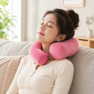 Custom Twist <b>Memory</b> Foam Airplane Neck <b>Pillow</b> for Sleeping, Bendable Travel <b>Pillow</b> with Chin Lumbar Leg Support - Product Image 1