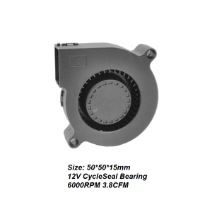 재고 보유 빠른 배송 50X50X15MM 5015 5V 미니 블로워 팬 12V <span class=keywords><strong>DC</strong></span> 모터 인버터 팬, 차량용 방향제 냉각 팬 - Product Image 3