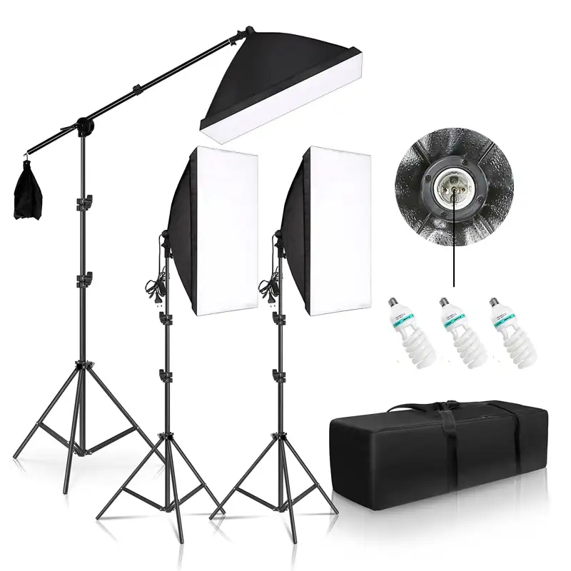 Fotobestway fácil dobrável softbox, kit de iluminação/acessórios de estúdio de fotos com alta qualidade