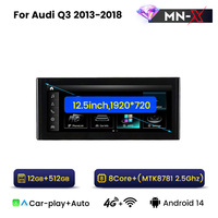 Radio Reproductor con GPS para Auto MEKEDE MNX Android, Cámara Panorámica de 360° para Audi Q3 2013-2019, Pantalla Táctil Dividida, Bluetooth, WIFI, DVR