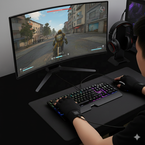 Dizüstü Bilgisayar Dokunmatik Ekranlı Yarım Parmaklı USB Isıtmalı Yazma Eldivenleri - Product Image 6