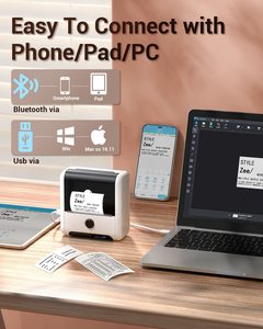 Etiqueta para android ios mac os, etiqueta da impressora phomemo m200 de computador, etiquetas térmicas dos dentes azuis com fita - Product Image 2