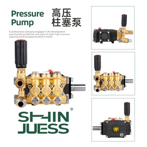 Shin Juess High Pressure Plunger Pump 200bar 18.5Lmin Brass Car <b>Washer</b> Pump Manual Operation - Product Image 5