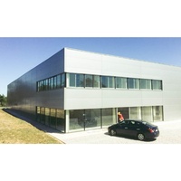 Edificio Comercial Prefabricado de Estructura Metálica Ligera Moderna para Hotel, Sala de Exposiciones, Oficina, Almacén o Fábrica