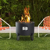 Foyer au gaz propane portable en acier sans fumée Garife GM6515, fabricant professionnel, avec couvercle pour le camping