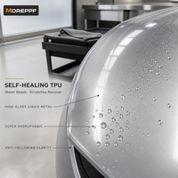 Film de protection de carrosserie automobile TPU Stellar Liquid Metal Silver, film de changement de couleur PPF auto-réparateur, résistant aux intempéries