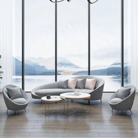 Meubles de salon en velours unique et frais de designer nordique moderne Offres Spéciales ensemble de canapés Chesterfield