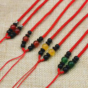 Collana con Pendente in Giada, Corda Intrecciata a Mano in Cera d'Api, Collane all'Ingrosso - Product Image 3