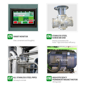 Oil Free <b>Screw</b> Air Compressor 7.5kW-30kW 8Bar 10Bar 20HP 30HP 40HP For Factory Industrial USA Germany Market - Product Image 5