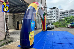 全印刷定制彩色充气拱带鼓风机 - Product Image 4