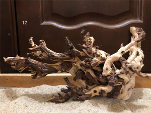 خشب عائم طبيعي صديق للبيئة وسيراميك أبيض حديث لتزيين أحواض السمك - Product Image 2