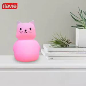 <span class=keywords><strong>Mini</strong></span> Silicone mèo ánh sáng ban đêm với âm nhạc & nhẹ nhàng tiếng ồn trắng cho bé của vườn ươm bé & bạn gái của không gian - Product Image 6