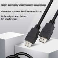 Câble HDMI en vrac nickelé haute vitesse 5.5MM diamètre 1.4V 4K 1080P 1m 1.5m 1.8m 3m 5m avec Ethernet noir mâle à mâle