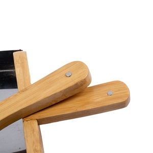 Madera portátil limpieza polvo Pan y palo de escoba cepillo Mini Metal recogedor y mango de madera escoba para limpieza - Product Image 3