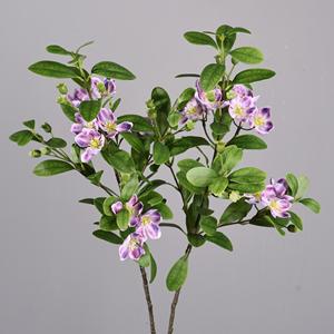 Fleurs artificielles de myrte Meng Jie, violettes, roses, blanches, en soie, pour vase, décorations pour la maison et les mariages - Product Image 1