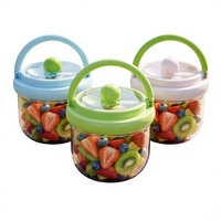 Bol à yaourt portable avec couvercle et cuillère, tasse transparente pour petit-déjeuner, salade de fruits, dessert, soupe sucrée, céréales, collation, récipient pour repas