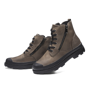 Meilleur prix 2021 Chaussures de randonnée imperméables pour hommes en cuir véritable pour toutes les saisons - Product Image 6