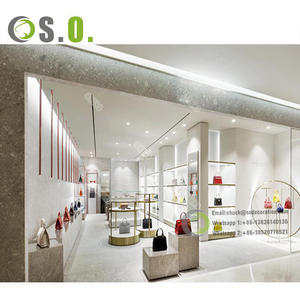 Lujoso diseño bolso exhibición muebles bolsa vitrina bolso de madera estante - Product Image 4