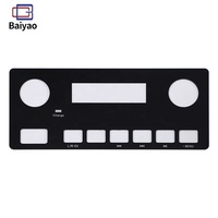 Panneau de commande d'enceinte personnalisé OEM ODM en PMMA PC avec impression sérigraphique pour système audio