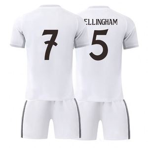 Camisetas de Fútbol de Verano, Manga Corta, Cuello Redondo, Secado Rápido, Transpirables, Nueva Temporada 25/26, Madrid Local, Personalizadas para Adultos, Unisex - Product Image 1