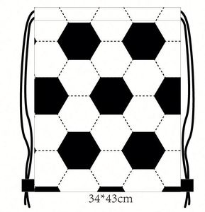 Branded Fashion Foldable Portable Durable Unisex Football <b>Training</b> Sneaker Bag Drawstring <b>Backpack</b> - Product Image 4