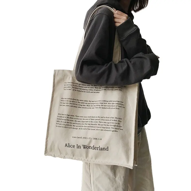 卸売人気再利用可能高品質カスタムプリントショッピングオーガニックコットンバッグトートキャンバスバッグ