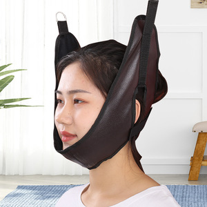 Cervical <b>Traction</b> Belt Leather Canvas Manual <b>Neck</b> Support Health Massage <b>Device</b> - Product Image 1