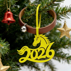 Breloque de sac en cuir PU Anné<span class=keywords><strong>e</strong></span> du Cheval 2026, pendentif créatif Cheval du Zodiaque pour sac à main, thème Nouvel An - Product Image 1