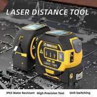 Télémètre laser de qualité industrielle Titan TL038, étanche IP65, précision de 2,0 mm, batterie rechargeable, unités M/In/Ft, portée maximale de 40 pieds