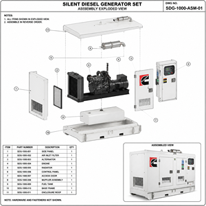 เครื่องกำเนิดไฟฟ้าดีเซลได้รับการรับรองมาตรฐาน CE&ISO ขนาด 10KW-1500KW 100kVA 200kVA 300kVA 600kVA 800kVA 1200kVA แบบเงียบ ราคาขาย - Product Image 1