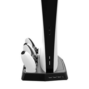 PLAY X – station DE charge DE ventilateur DE refroidissement DE Console, support Vertical avec <span class=keywords><strong>3</strong></span> Ports DE chargeur HUB USB, accessoires DE jeu pour PS5 DE/UHD - Product Image 6