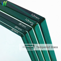 Bâtiment verre feuilleté trempé personnalisé 5mm 6mm 8mm 10mm 12mm clair trempé panneau de verre trempé usine