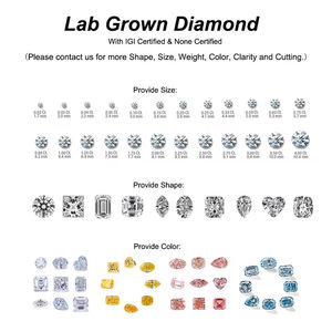 Joyería Fina, <span class=keywords><strong>Oro</strong></span> Blanco <span class=keywords><strong>de</strong></span> 18K, Diamante Cultivado en Laboratorio Certificado por IGI GIA, 0.5CT 1CT 1.5CT, Corte Pera, Diamante Amarillo VS-VVS, Pendientes <span class=keywords><strong>de</strong></span> <span class=keywords><strong>Matrimonio</strong></span> - Product Image 6