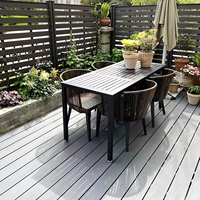 Panneau de terrasse composite WPC à gaufrage 3D antidérapant imperméable à l'eau pour l'extérieur