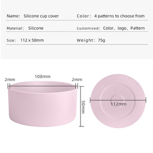 Funda protectora de silicona para la base de botellas de agua de 64 oz con pajita abatible, sin BPA, para cerveza y jugos - Product Image 5